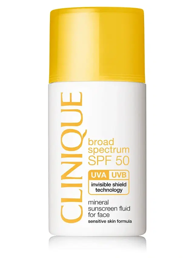 Women's Broad Spectrum SPF 50 Mineral Sunscreen Fluid for Face