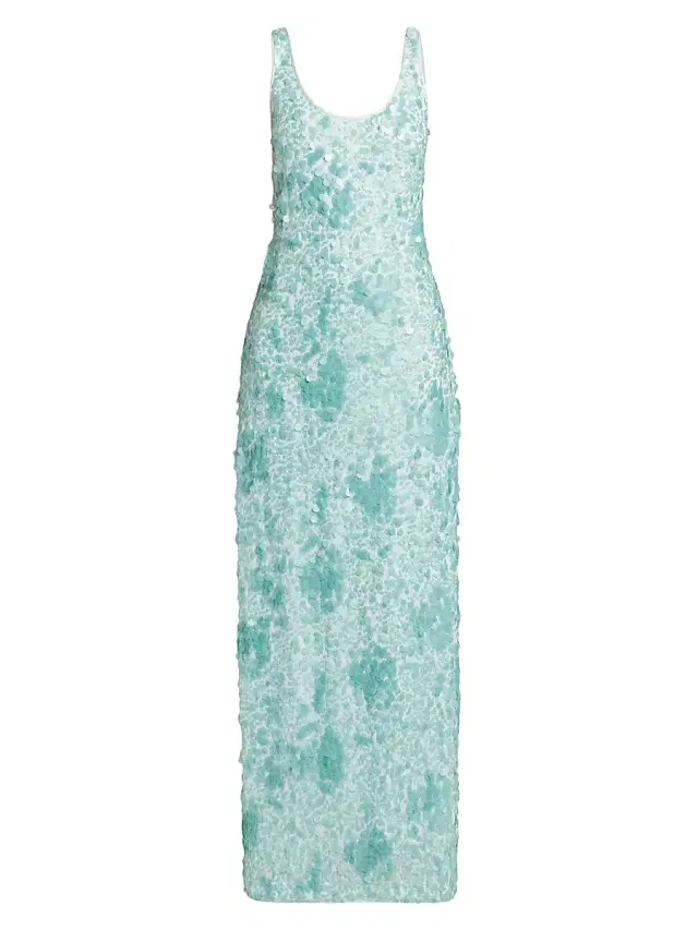 Women's Bex Paillette Tank Maxi Dress - Seafoam