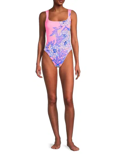 Lilly Pulitzer Women's Cashel One-Piece Swimsuit - Multi Totally Koalafied - Size 12 | Thumbnail 2 Lilly Pulitzer Women's Cashel One-Piece Swimsuit - Multi Totally Koalafied - Size 12 | Thumbnail 2