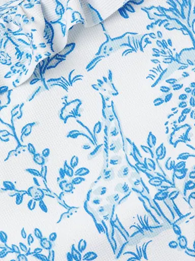 Lilly Pulitzer Women's Aemma Ruffled Floral One-Piece Swimsuit - Resort White Tall Tales - Size 10 | Thumbnail 6 Lilly Pulitzer Women's Aemma Ruffled Floral One-Piece Swimsuit - Resort White Tall Tales - Size 10 | Thumbnail 6