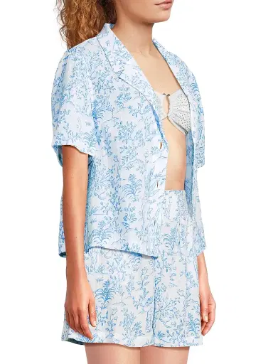 Lilly Pulitzer Women's Montee Cotton Cover-Up Shirt - Resort White Tall Tales - Size XL | Thumbnail 4 Lilly Pulitzer Women's Montee Cotton Cover-Up Shirt - Resort White Tall Tales - Size XL | Thumbnail 4