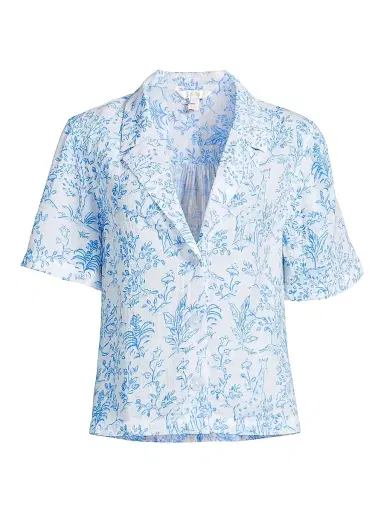 Lilly Pulitzer Women's Montee Cotton Cover-Up Shirt - Resort White Tall Tales - Size XL | Thumbnail 1 Lilly Pulitzer Women's Montee Cotton Cover-Up Shirt - Resort White Tall Tales - Size XL | Thumbnail 1