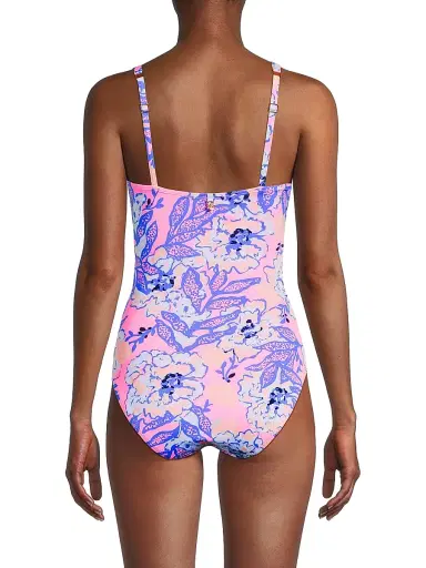 Lilly Pulitzer Women's Solaria Ruched One-Piece Swimsuit - Multi Totally Koalafied - Size 6 | Thumbnail 5 Lilly Pulitzer Women's Solaria Ruched One-Piece Swimsuit - Multi Totally Koalafied - Size 6 | Thumbnail 5
