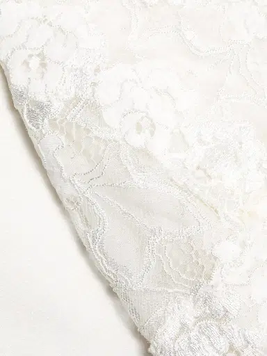 Josie Natori Women's Rose Parfait Silk-Lace Camisole - Warm White | Thumbnail 6