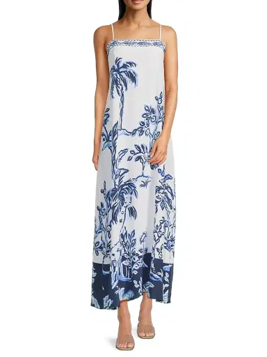 Lilly Pulitzer Women's Jesslyn Silk Maxi Slip Dress | Thumbnail 2 Lilly Pulitzer Women's Jesslyn Silk Maxi Slip Dress | Thumbnail 2
