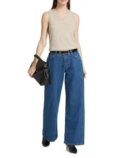 Reformation Women's Cary Low-Rise Slouchy Wide-Leg Jeans - Cleary - Size 31 | Thumbnail 2