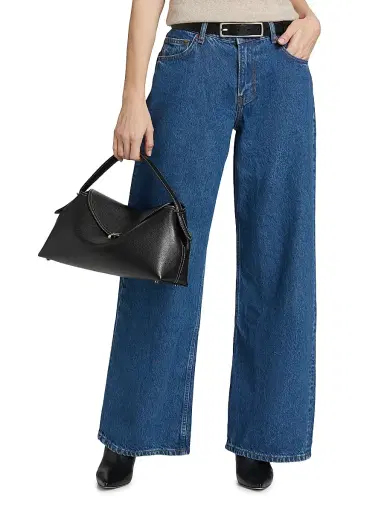Reformation Women's Cary Low-Rise Slouchy Wide-Leg Jeans - Cleary - Size 31 | Thumbnail 3