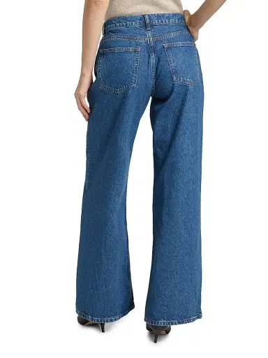 Reformation Women's Cary Low-Rise Slouchy Wide-Leg Jeans - Cleary - Size 31 | Thumbnail 5