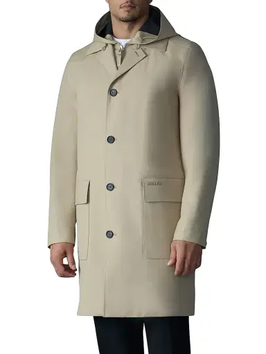 Mackage Men's Mathias 3-In-1 Balmacaan Coat - Light Camel - Size 48 | Thumbnail 2