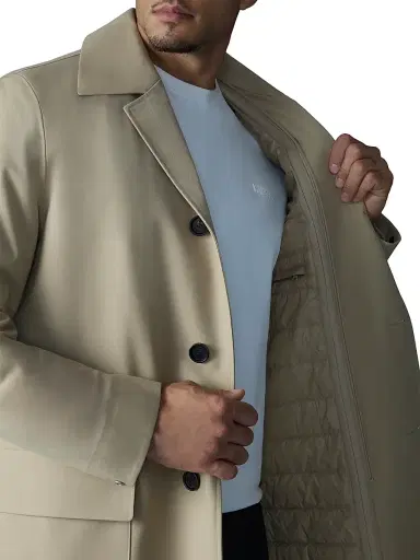 Mackage Men's Mathias 3-In-1 Balmacaan Coat - Light Camel - Size 48 | Thumbnail 5