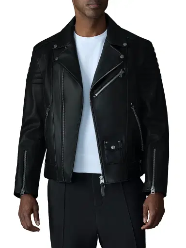 Mackage Men's Kenneth Leather Perfecto Biker Jacket - Black - Size 46 | Thumbnail 3 Mackage Men's Kenneth Leather Perfecto Biker Jacket - Black - Size 46 | Thumbnail 3