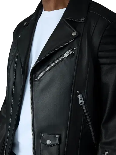Mackage Men's Kenneth Leather Perfecto Biker Jacket - Black - Size 46 | Thumbnail 6 Mackage Men's Kenneth Leather Perfecto Biker Jacket - Black - Size 46 | Thumbnail 6
