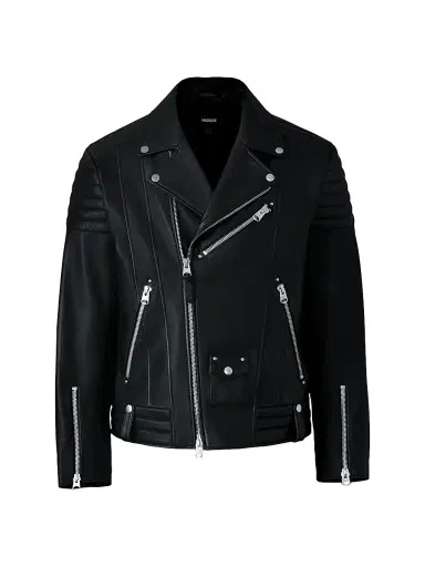Mackage Men's Kenneth Leather Perfecto Biker Jacket - Black - Size 46 | Thumbnail 1 Mackage Men's Kenneth Leather Perfecto Biker Jacket - Black - Size 46 | Thumbnail 1