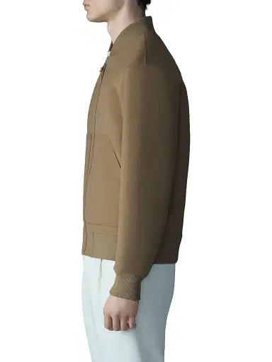 Mackage Men's Emilio-W Wool Bomber Jacket - Light Camel - Size 46 | Thumbnail 4