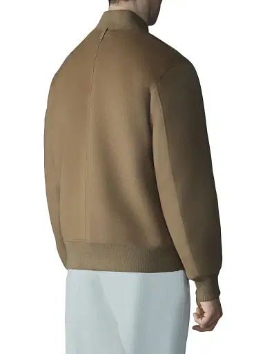 Mackage Men's Emilio-W Wool Bomber Jacket - Light Camel - Size 46 | Thumbnail 5