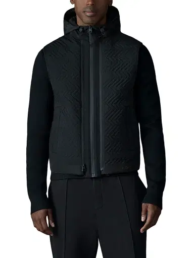 Mackage Men's Barrett 3-In-1 Quilted Hybrid Light Jacket - Black | Thumbnail 3