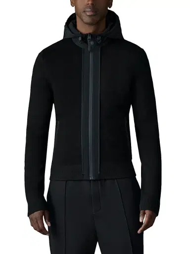 Mackage Men's Barrett 3-In-1 Quilted Hybrid Light Jacket - Black | Thumbnail 4