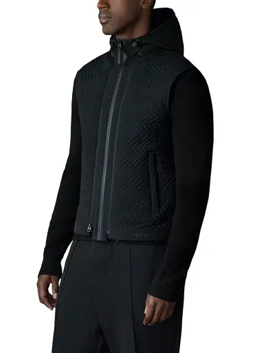 Mackage Men's Barrett 3-In-1 Quilted Hybrid Light Jacket - Black | Thumbnail 5