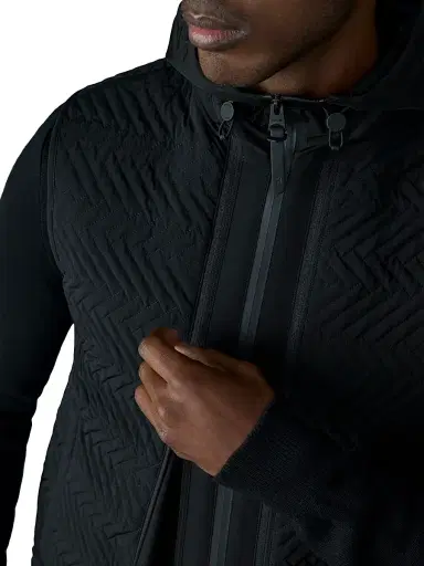 Mackage Men's Barrett 3-In-1 Quilted Hybrid Light Jacket - Black | Thumbnail 7
