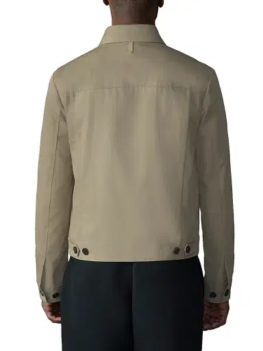Mackage Men's Nash-Co Cotton Twill Trucker Jacket - Light Camel - Size 46 | Thumbnail 5