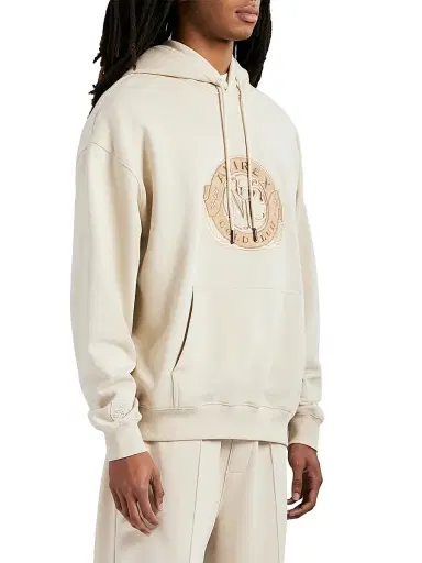 Avirex Men's Gold Club Logo Cotton Fleece Hoodie - Birch - Size Small | Thumbnail 3