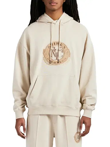Avirex Men's Gold Club Logo Cotton Fleece Hoodie - Birch - Size Small | Thumbnail 1