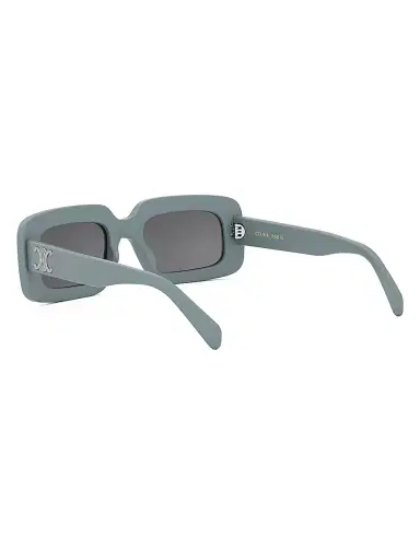 CELINE Men's Triomphe 54mm Rectangular Sunglasses - Grey Smoke | Thumbnail 4 CELINE Men's Triomphe 54mm Rectangular Sunglasses - Grey Smoke | Thumbnail 4