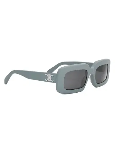 CELINE Men's Triomphe 54mm Rectangular Sunglasses - Grey Smoke | Thumbnail 8 CELINE Men's Triomphe 54mm Rectangular Sunglasses - Grey Smoke | Thumbnail 8