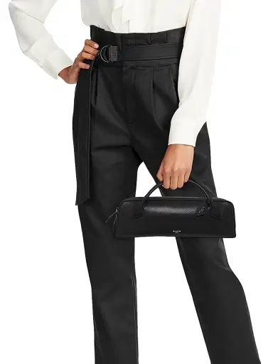 Alaïa Women's Teckel Leather Baguette Clutch - Noir | Thumbnail 2 Alaïa Women's Teckel Leather Baguette Clutch - Noir | Thumbnail 2