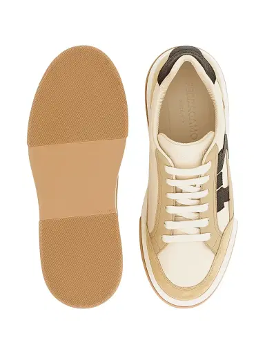 Ferragamo Men's Cassina Gancini Suede Sneakers | Thumbnail 4 Ferragamo Men's Cassina Gancini Suede Sneakers | Thumbnail 4