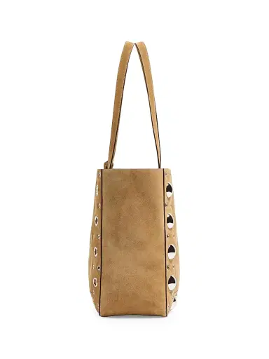 Valentino Garavani Men's Nellcôte Large Suede Shopping Bag - Havana Beige | Thumbnail 4