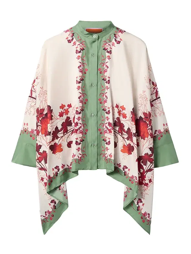 La DoubleJ Women's Foulard Shirt - Woodland Placee Camouflage