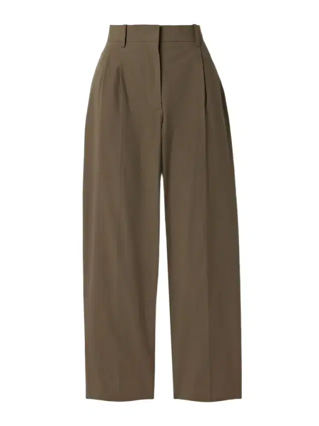 Lilas Pleated Cotton Tapered Pants