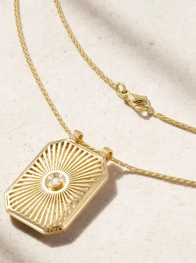 Marie Lichtenberg Heart Scapular 18-karat Gold Diamond Necklace | Thumbnail 3 Marie Lichtenberg Heart Scapular 18-karat Gold Diamond Necklace | Thumbnail 3