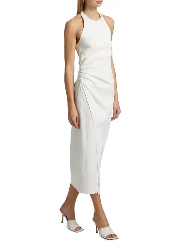 A.L.C. Women's Sylvie Halterneck Midi-Dress - White - Size 14 | Thumbnail 2 A.L.C. Women's Sylvie Halterneck Midi-Dress - White - Size 14 | Thumbnail 2