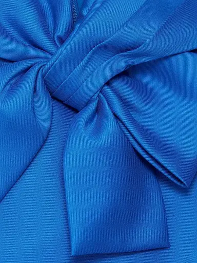 Badgley Mischka Women's Cape-Neck Trumpet Gown - Cobalt | Thumbnail 7 Badgley Mischka Women's Cape-Neck Trumpet Gown - Cobalt | Thumbnail 7