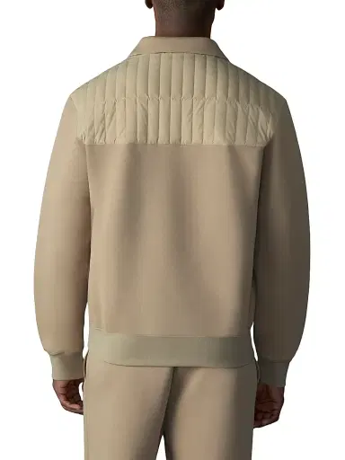Mackage Men's Corey Hybrid Down Quarter-Zip Sweater - Light Camel | Thumbnail 5 Mackage Men's Corey Hybrid Down Quarter-Zip Sweater - Light Camel | Thumbnail 5