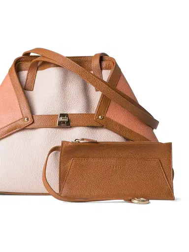 Akris Women's Ai Convertible Leather Shoulder Bag - Cuoio Multi | Thumbnail 5 Akris Women's Ai Convertible Leather Shoulder Bag - Cuoio Multi | Thumbnail 5