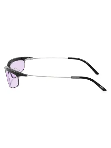Prada Women's 52MM Rectangular Sunglasses - Purple Black | Thumbnail 3