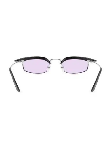 Prada Women's 52MM Rectangular Sunglasses - Purple Black | Thumbnail 4