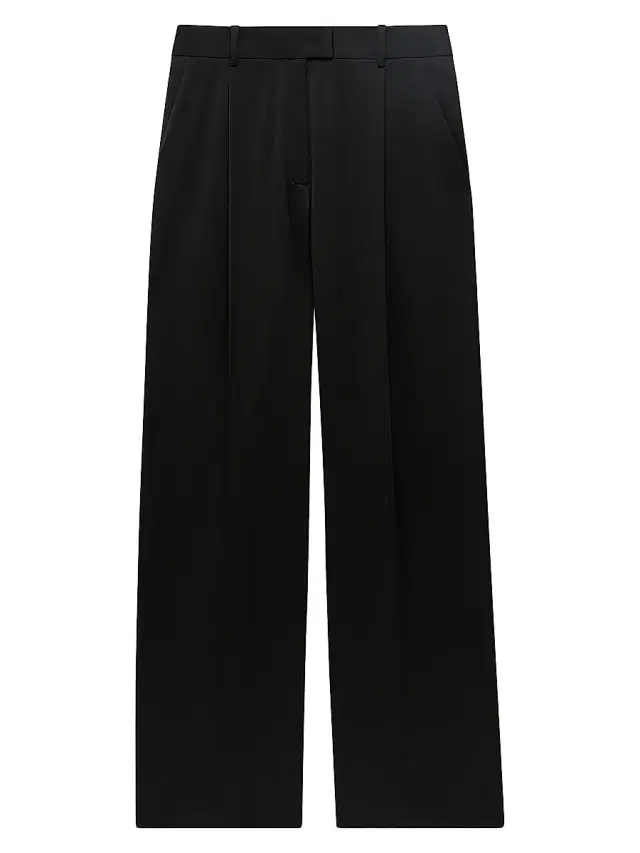 Women's Relaxed Wide Leg Pants - Black