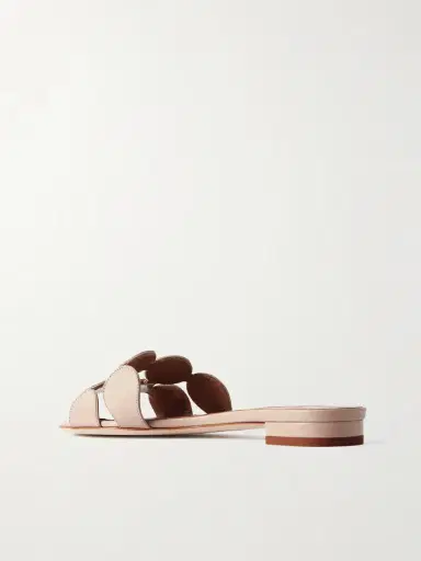 Manolo Blahnik Haribalmu 10 Cutout Leather Slides | Thumbnail 3 Manolo Blahnik Haribalmu 10 Cutout Leather Slides | Thumbnail 3