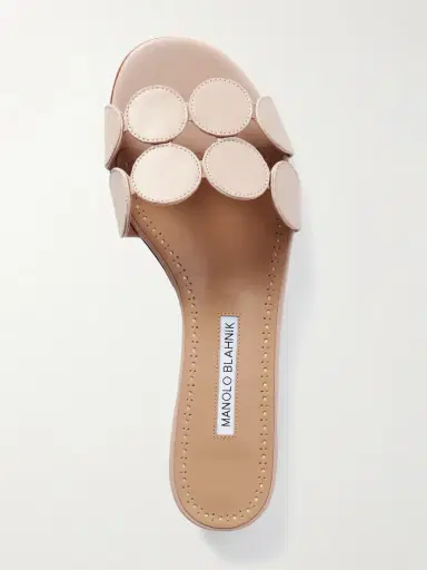 Manolo Blahnik Haribalmu 10 Cutout Leather Slides | Thumbnail 5 Manolo Blahnik Haribalmu 10 Cutout Leather Slides | Thumbnail 5