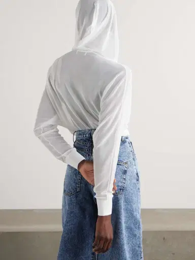 Alaïa Hooded Jersey Bodysuit | Thumbnail 3