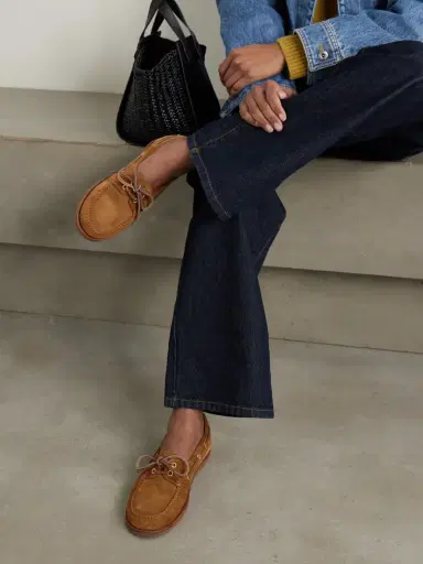 Gianvito Rossi Vandée Suede Boat Shoes | Thumbnail 2 Gianvito Rossi Vandée Suede Boat Shoes | Thumbnail 2