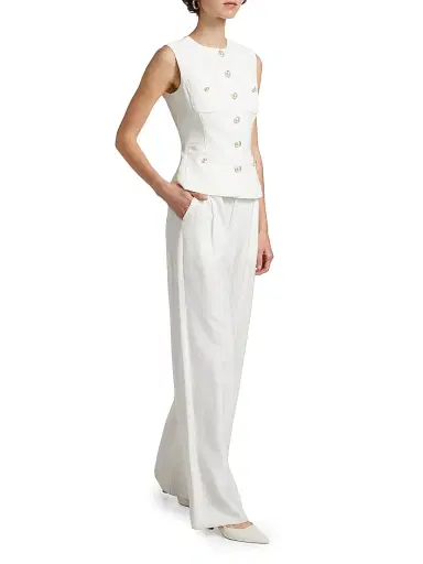 Generation Love Women's Susanna Stretch Crepe Vest | Thumbnail 2