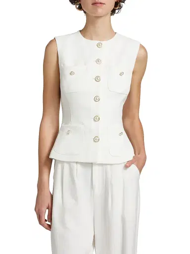 Generation Love Women's Susanna Stretch Crepe Vest | Thumbnail 3