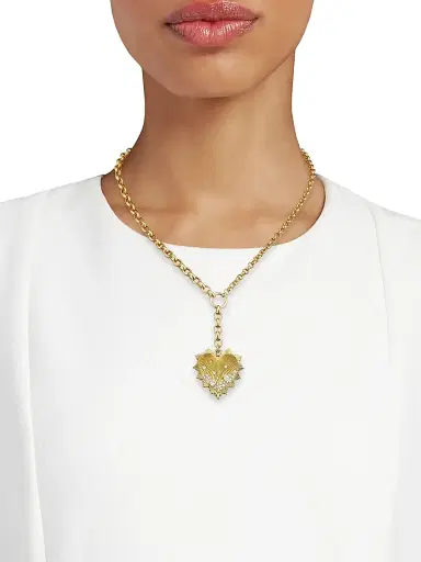 Foundrae Women's 18K Yellow Gold & 0.82 TCW Diamond Heart Pendant Necklace - Yellow Gold | Thumbnail 2 Foundrae Women's 18K Yellow Gold & 0.82 TCW Diamond Heart Pendant Necklace - Yellow Gold | Thumbnail 2