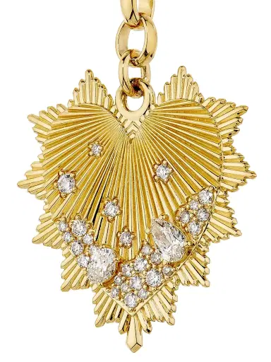 Foundrae Women's 18K Yellow Gold & 0.82 TCW Diamond Heart Pendant Necklace - Yellow Gold | Thumbnail 4 Foundrae Women's 18K Yellow Gold & 0.82 TCW Diamond Heart Pendant Necklace - Yellow Gold | Thumbnail 4