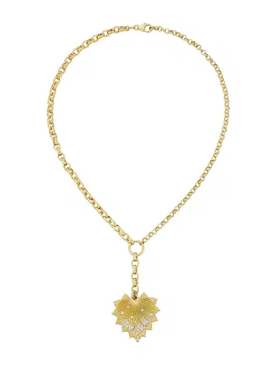 Foundrae Women's 18K Yellow Gold & 0.82 TCW Diamond Heart Pendant Necklace - Yellow Gold | Thumbnail 5 Foundrae Women's 18K Yellow Gold & 0.82 TCW Diamond Heart Pendant Necklace - Yellow Gold | Thumbnail 5